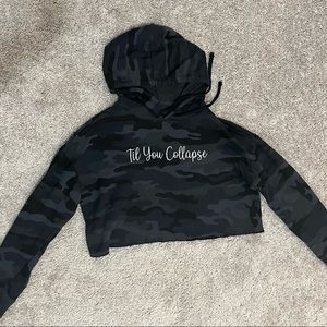 Til You Collapse Cropped Hoodie